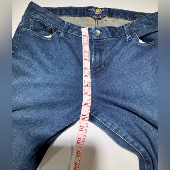 LUCKY BRAND Jeans, Sweet Jean Straight, Dark Blue Size 14/32 - Picture 8 of 9